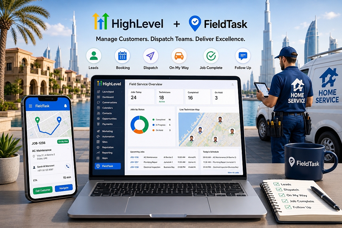 dubai field service dashboard showcase
