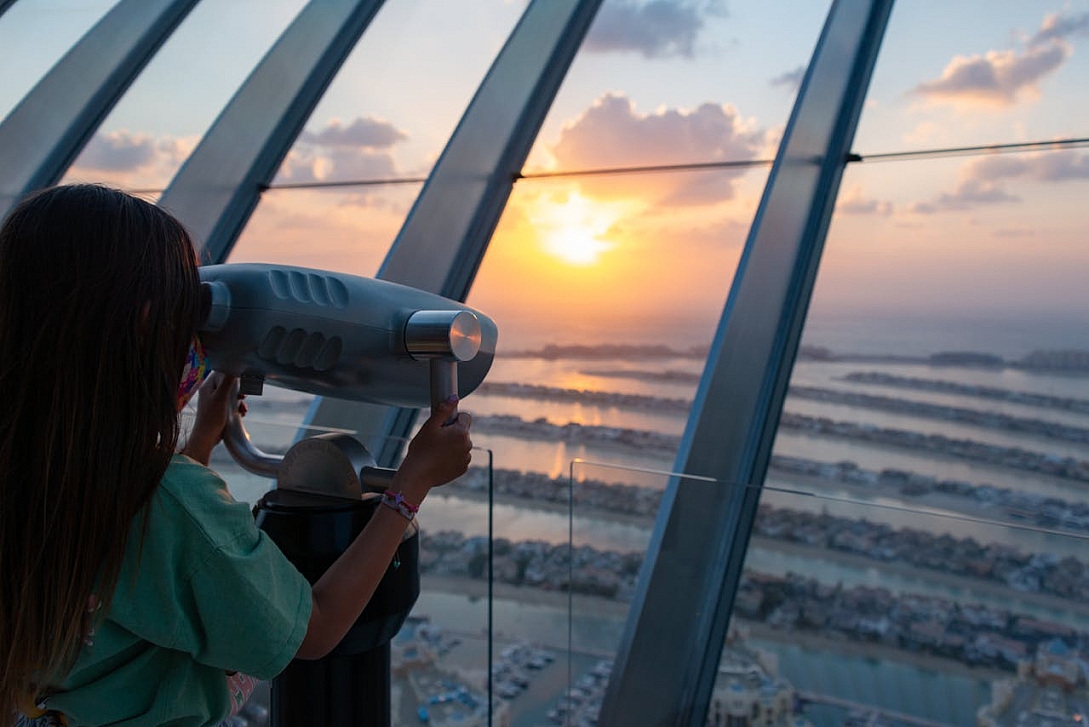 scenic viewpoint overlooking palm jumeirah